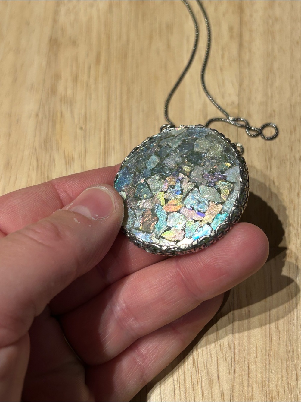 Ancient Roman glass necklace - Picture 4 of 15